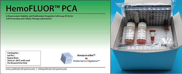 HemoFLUOR™ PCA, the CFU replacement Progenitor Cell Assay using a fluorescence readout