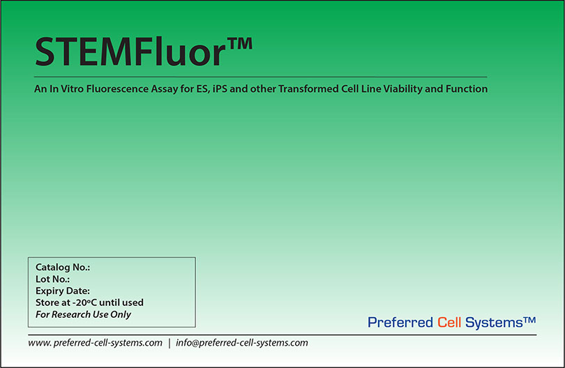 STEMFluor™: An In Vitro Fluorescence Viability and Functional Assay for ES, iPS and other Transformed Cell Lines